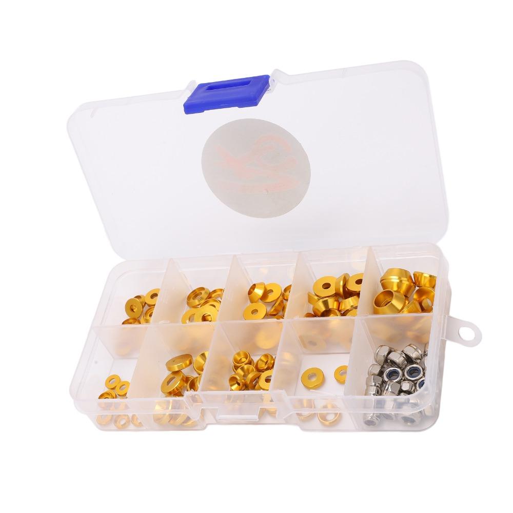 1/10 1/8 Scale RC Cars Screw Kit M2.5/M3/M4 Round Head Gasket Durable Cup Head Screw  For RC Hobby