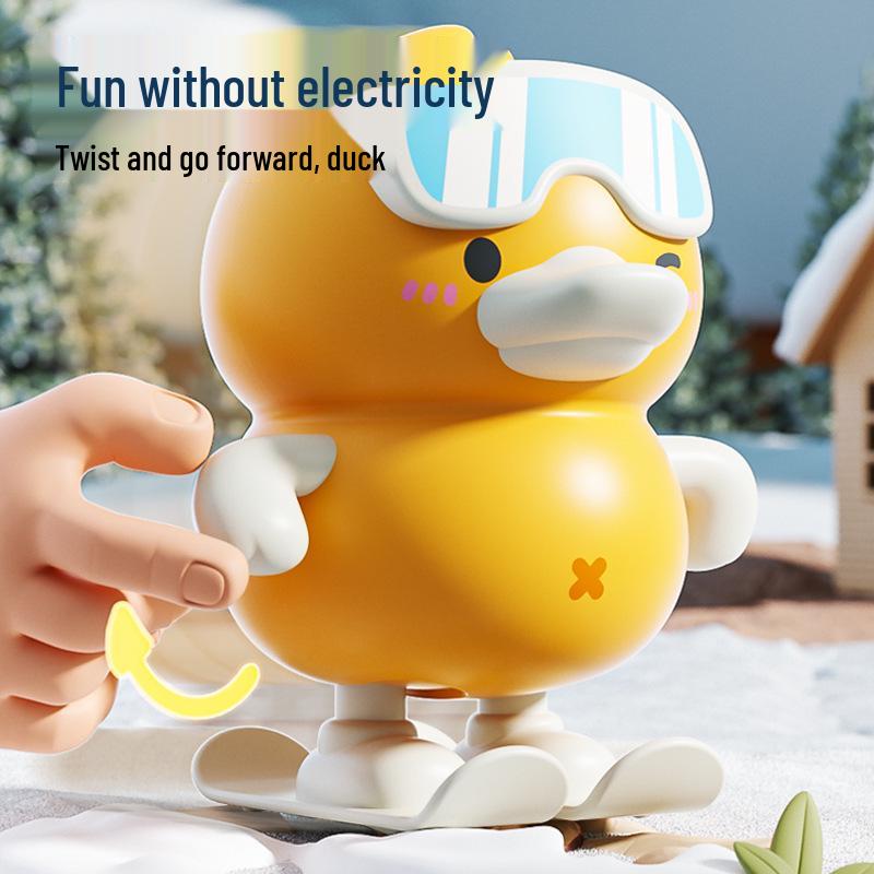Available: Children's Educational Wind-up Toys - Skiing and Jumping Little Yellow Ducks, Perfect As Small Gifts.