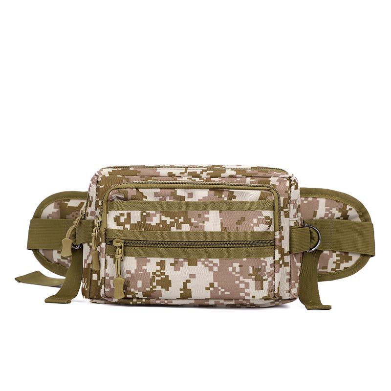 Outdoor Tactical Waist Bag Water-repellent Wear-resistant Men's Chest Bag Multi-layer Storage Commuter Shoulder Crossbody Bag