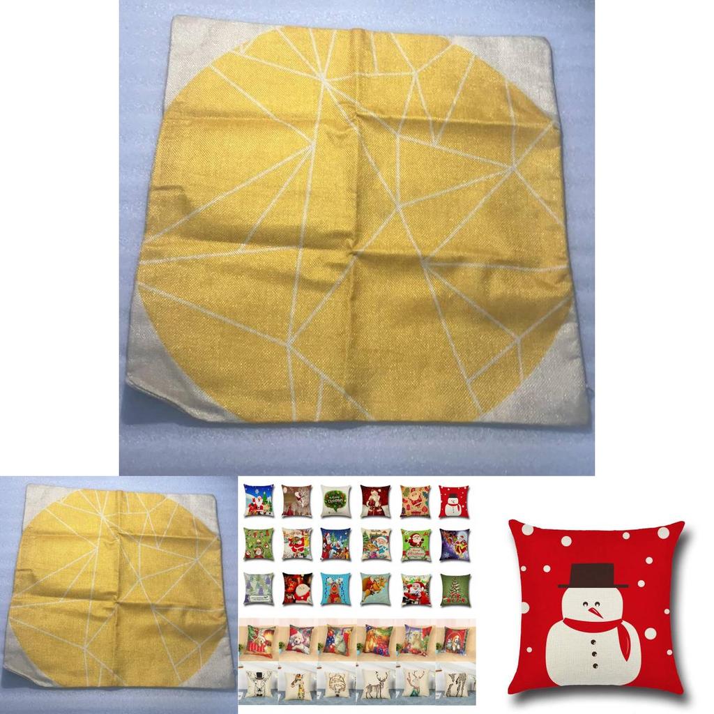 Christmas Cartoon Printed Cushion Cover Ultra Soft For Home Office Sofa Decor Gift