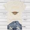 Rock-style Fashionable Casual Daily Vintage 3D Printed T-shirt Short-sleeve Creative Novelty T-shirt