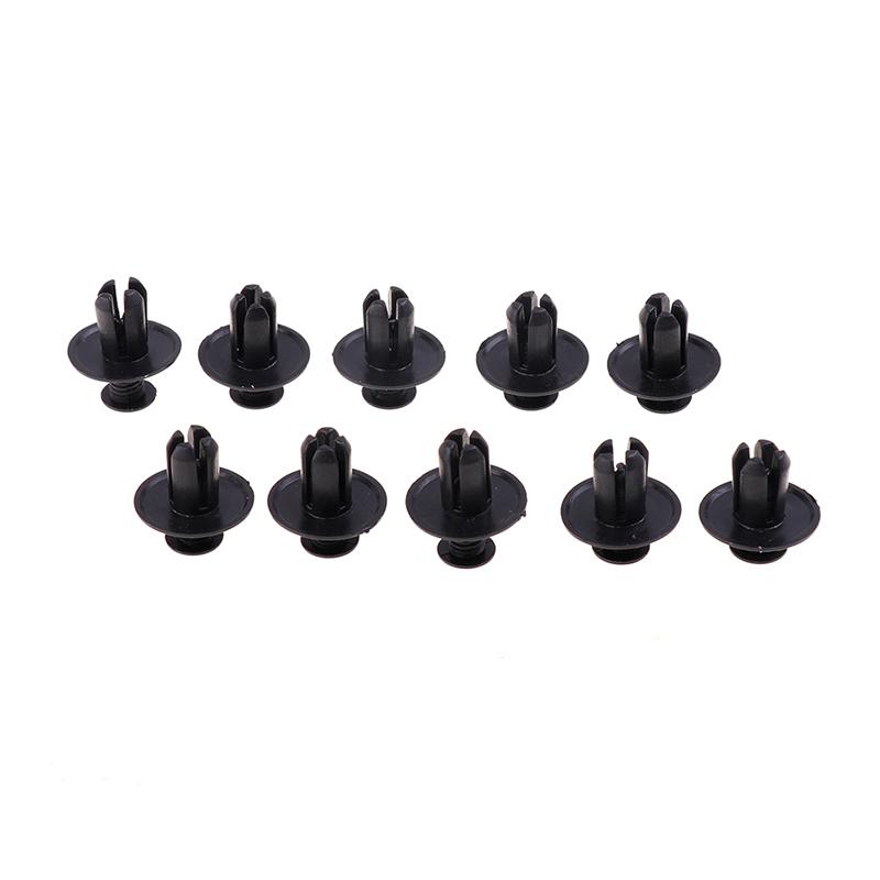 50Pcs Universal Car Bumper Fender 8Mm Hole Plastic Rivets Fastener Screw