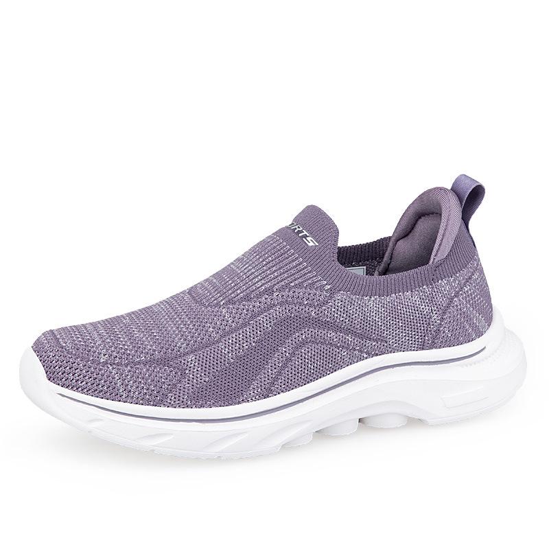 Spring Slip-On Shoes for Women and Men - Soft, Non-Slip Sole, Breathable, Comfortable for Middle-Aged and Elderly Walking