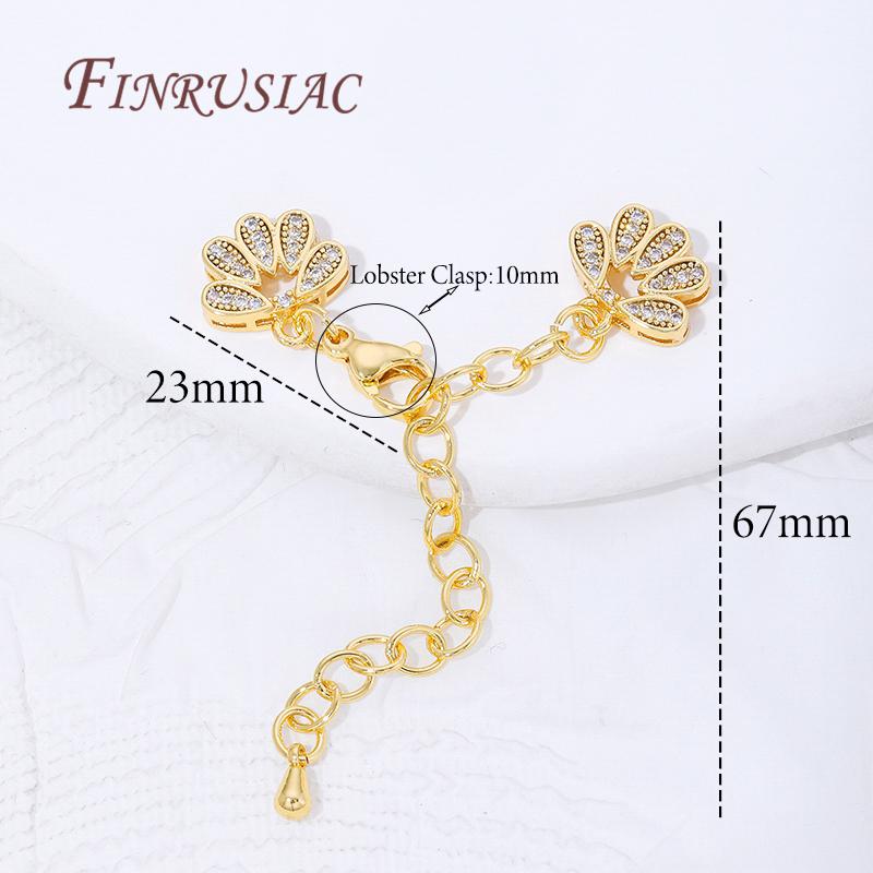 

1/2/3Pcs 18K Gold Plated Extension Chains with Lobster Clasps Connectors For Jewelry Making Supplies,DIY Necklaces Accessories 1 piece