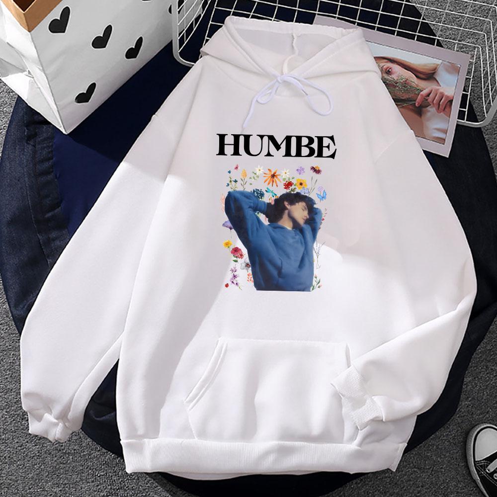 Men Clothes Humbe Flowers Graphic Sweatshirts Winter Casual Unisex Streetwear Moletom Long Sleeve Comfortable