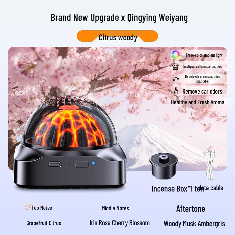 2026 Car Aroma Diffuser Volcano: Automatic High-End Long-Lasting Fragrance Deodorizer
