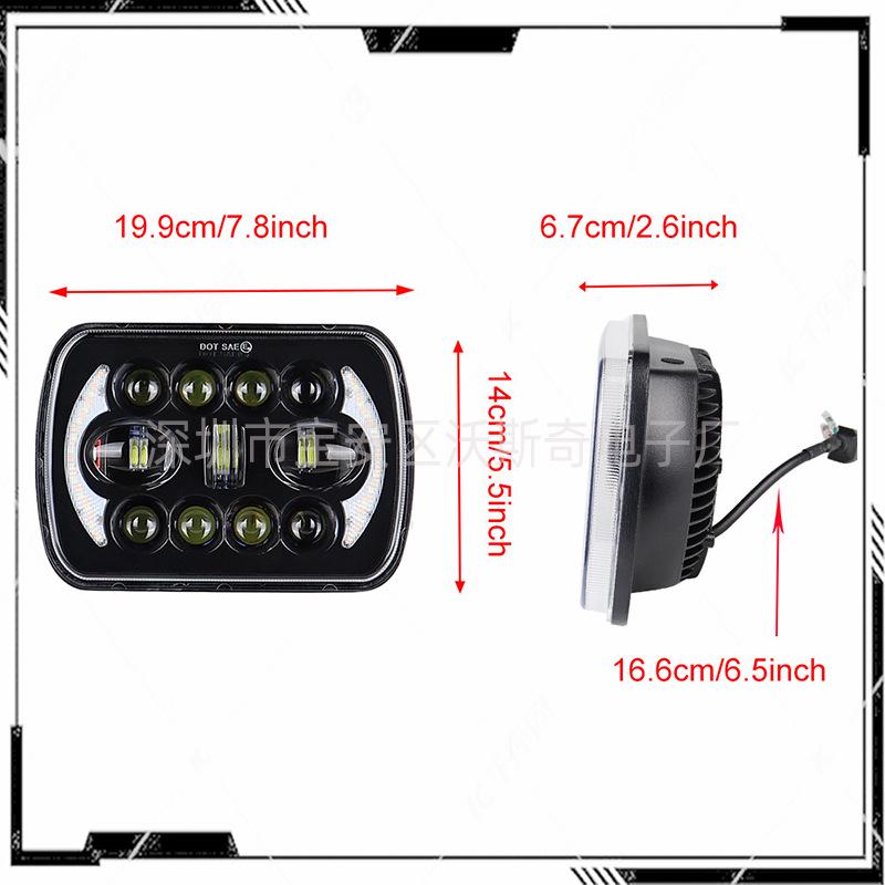 LED-Scheinwerfer für 5x7/6x7 Jeep Truck Cherokee, 85W Autoscheinwerfer