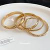 Metal Irregular Matte Hollow Bracelet Light Luxury High-end Temperament Bracelet Fashion Simple Style Jewelry Women