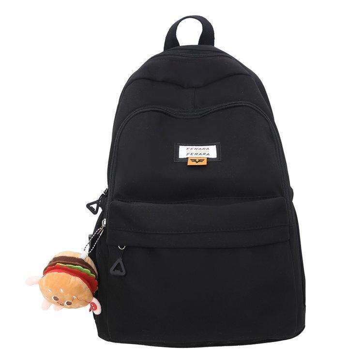 Schoolbag student schoolbag female, new Japanese ins college style simple backpack, cute versatile large-capacity backpack