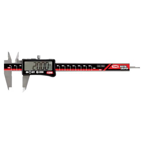 TONE Digital Caliper DC-150, Overall Length 235mm, Maximum Opening 150mm