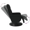 Recliner with Footrest Black Velvet