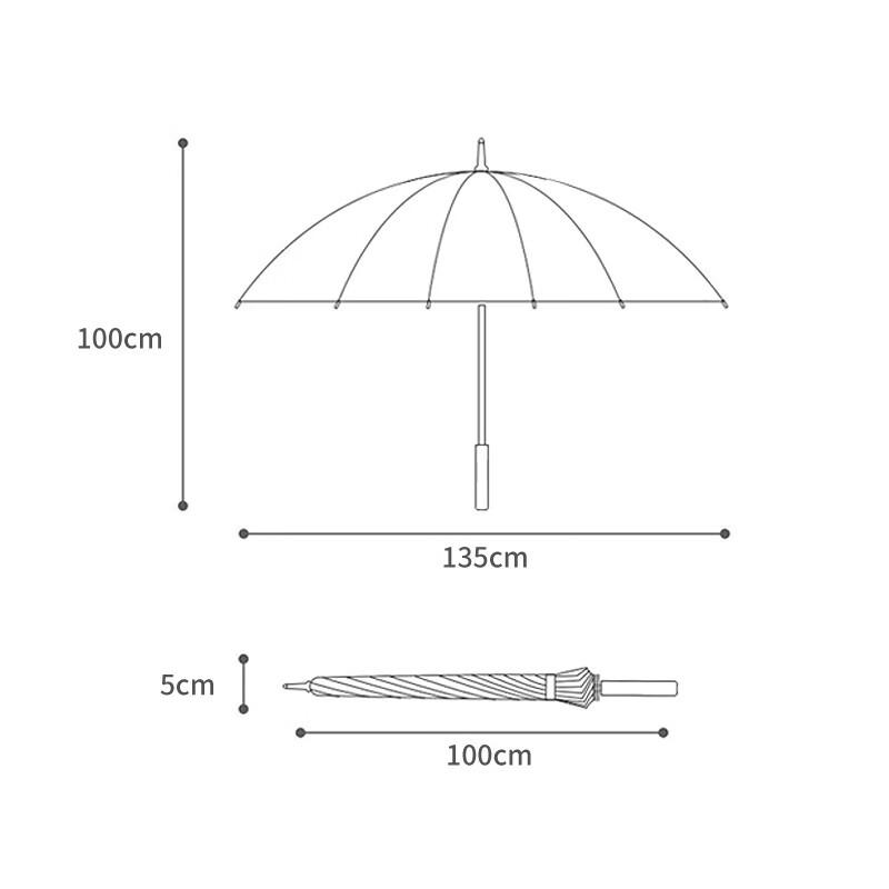 MAYDU Automatic Long Handle Windproof Umbrella