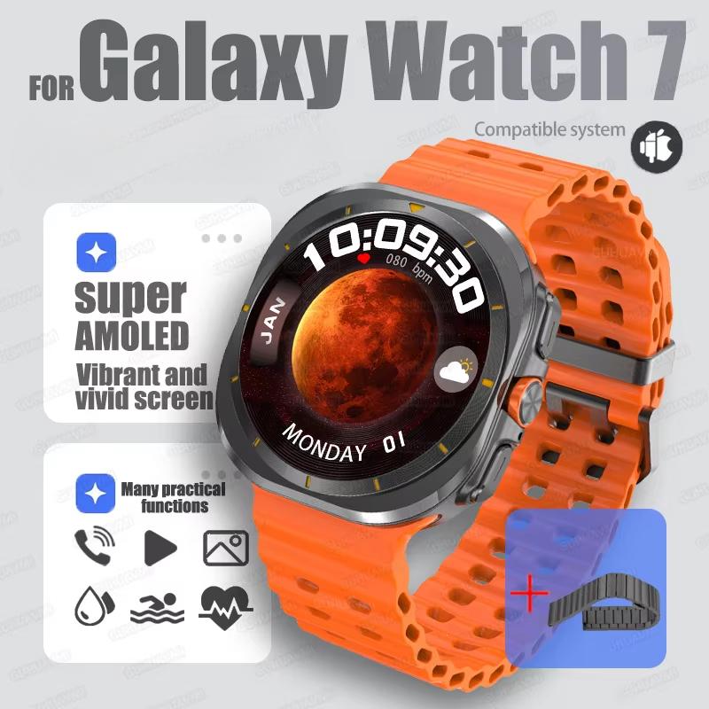 2025 Nové Vylepšené Hodinky 7 Ultra Chytré Hodinky Pánské 32GB Paměť NFC Bluetooth Volání IP68 Vodotěsné Outdoorové Sportovní Hodinky