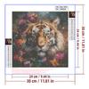 5d DIY Diamond Painting Cross Stitch Oil Painting Tiger Animals Diamond Embroidery Mosaic Full Round Drill Home Decor Arts