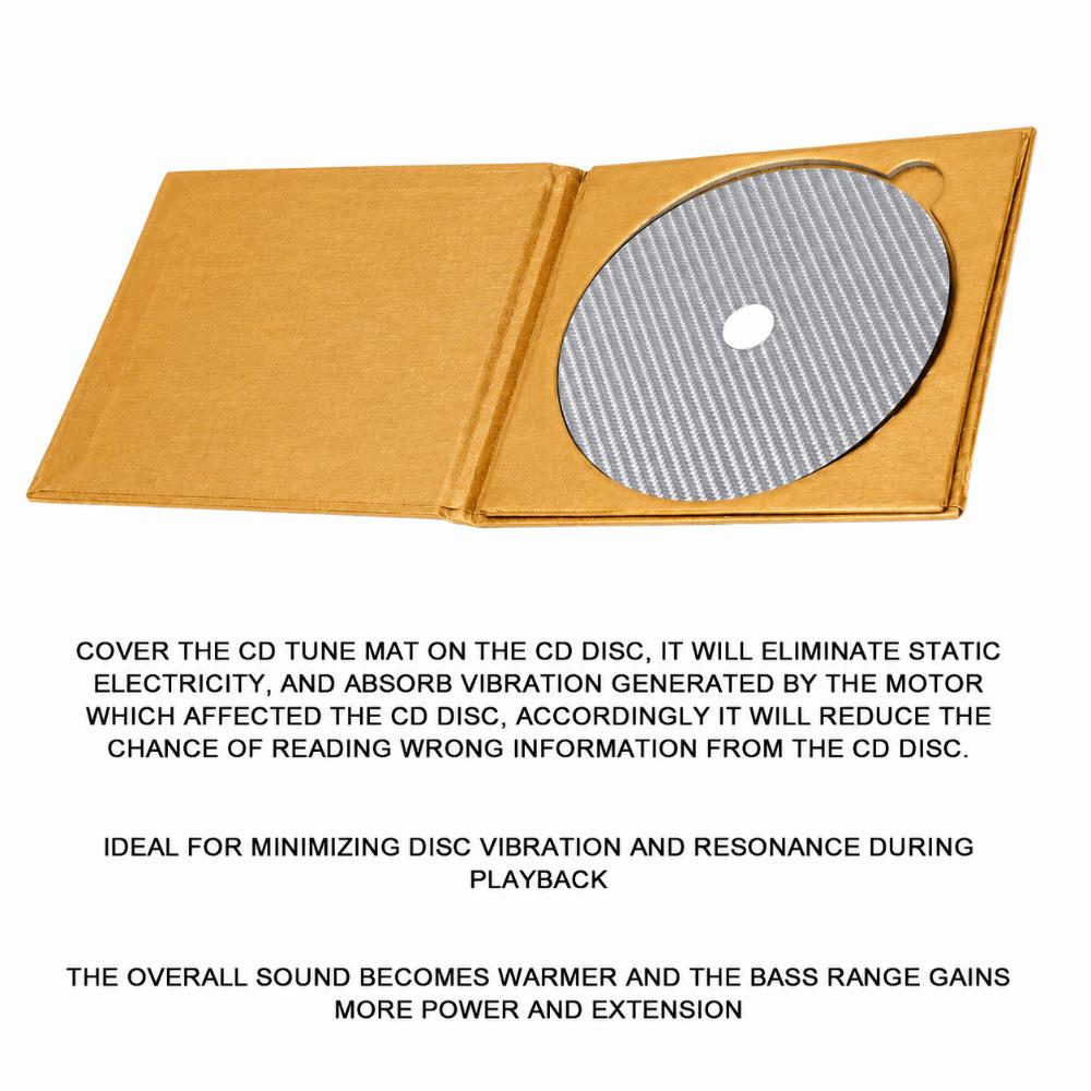 Vibration Absorption CD DVD Stabilizer 0.2mm Thickness Tuning Mat Stabilizer  For Top Tray Player