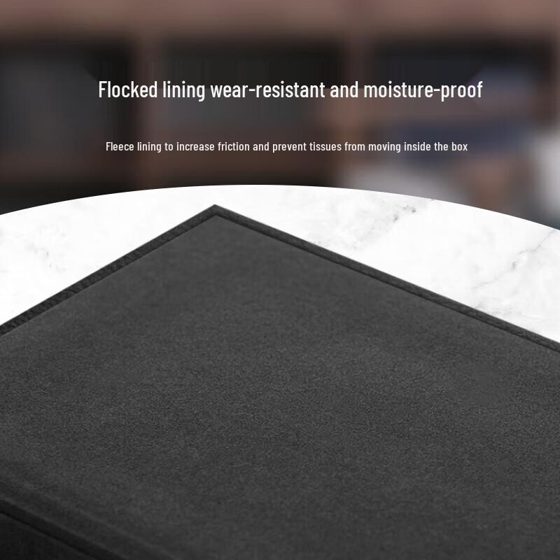 Desktop Leather Tissue Box Holder