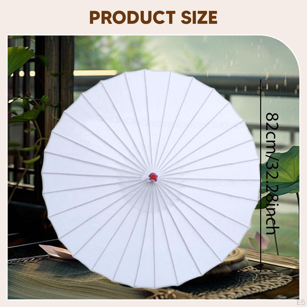 32 Inch Chinese Umbrella with Wooden Handle, for Festivals