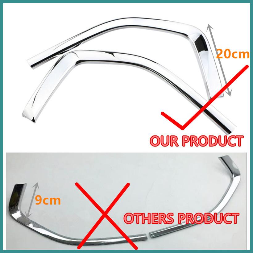 2pcs/set for Toyota Innova 2016 2017 2018-2022 Modification ABS Chrome Car Front Grill Net Trim Sticker Decoration Accessories