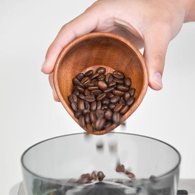 Holz Kaffeebohnen Tabletts Massivholz Kaffeebohnen Messschale Behälter Espresso Dosierbecher Präsentationstablett Kaffeezubehör