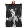 American Singer Lana Del Rey Blanket Pop Culture Music Flannel Novelty Soft Throw Blanket for Home Spring/Autumn