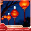 Festive Red Lantern with E27 Bulb for New Year and Wedding Decorations