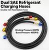Black High-Pressure Refrigerant Hose R410A Filler Tube Explosion-Proof AC Charging Hose for Home Air Conditioner 800-4000 PSI