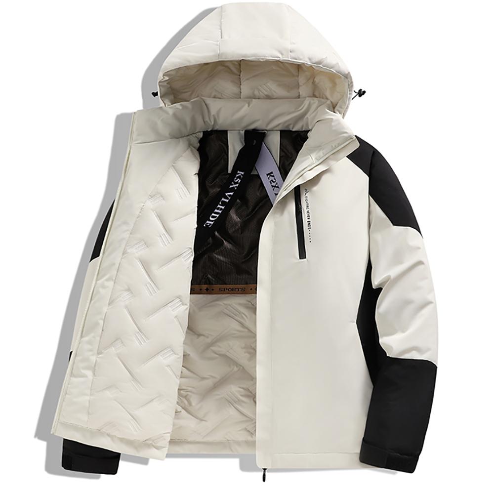 

S-6XL Большого размера Уличная непромокаемая куртка с хлопковой подкладкой для мужчин на зиму, Утолщенная и теплая куртка с хлопковой подкладкой из графена L