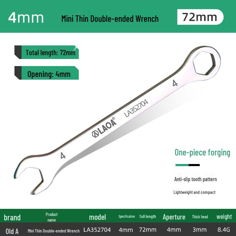 LAOA Stainless Steel Mini Combination Wrench