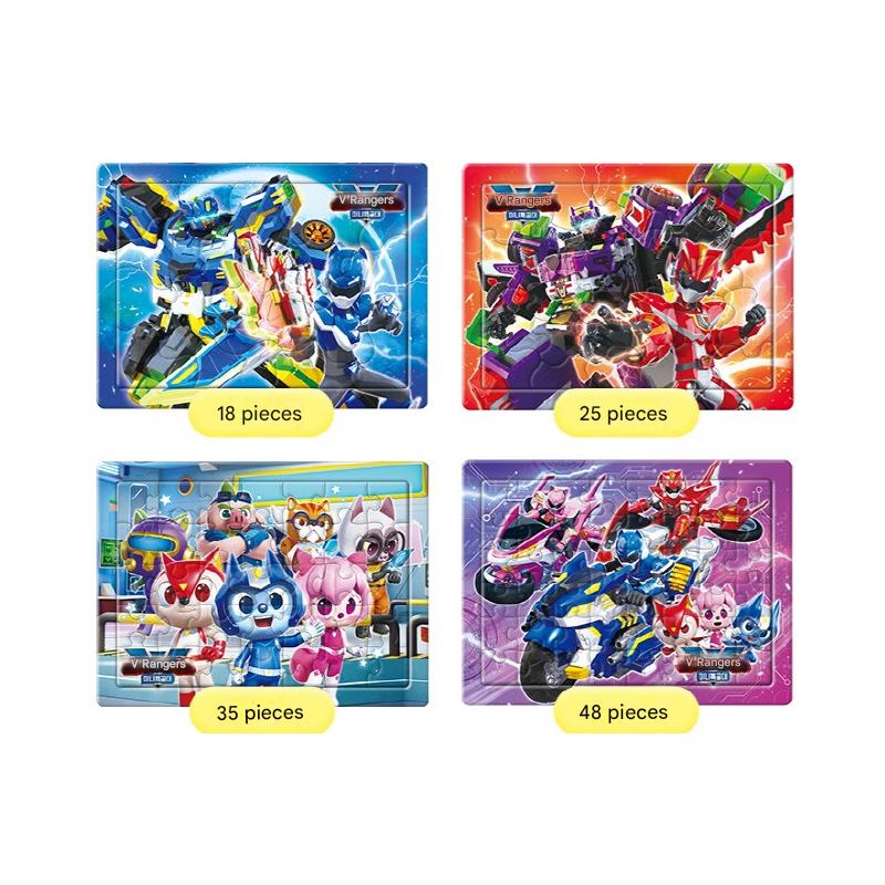 V Rangers Mini Special Force IQ Tragepuzzle (18·25·35·48 Stück) - Hergestellt in Korea