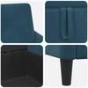 Blue Storage Sofa 152 x 78 x 87 cm Polyester