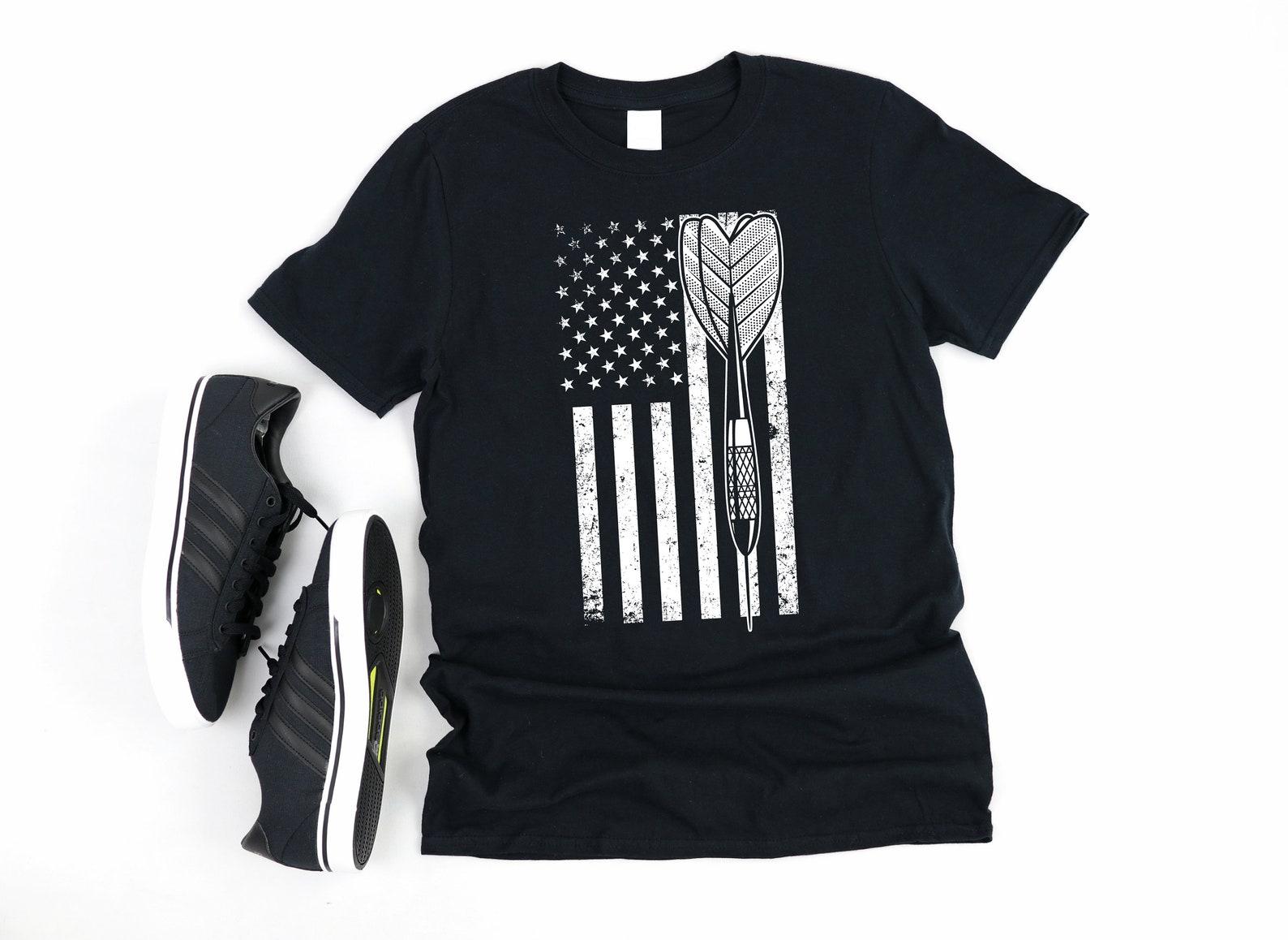 Darts American Flag T-Shirt / Dart Team USAT-shirt / Patriotic Darts / T-shirt / Dartboard Tees / T-shirt / Tank Top XL