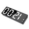 LED Mirror Alarm Clock Smart Digital Clock with Voice Control Multifunction Large Display Silent Movement