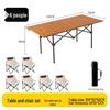 Portable Folding Chair and Table Set for Camping, Fishing, Dining, Street Vendors, Barbecue, and Outdoor Self-Driving Tours.