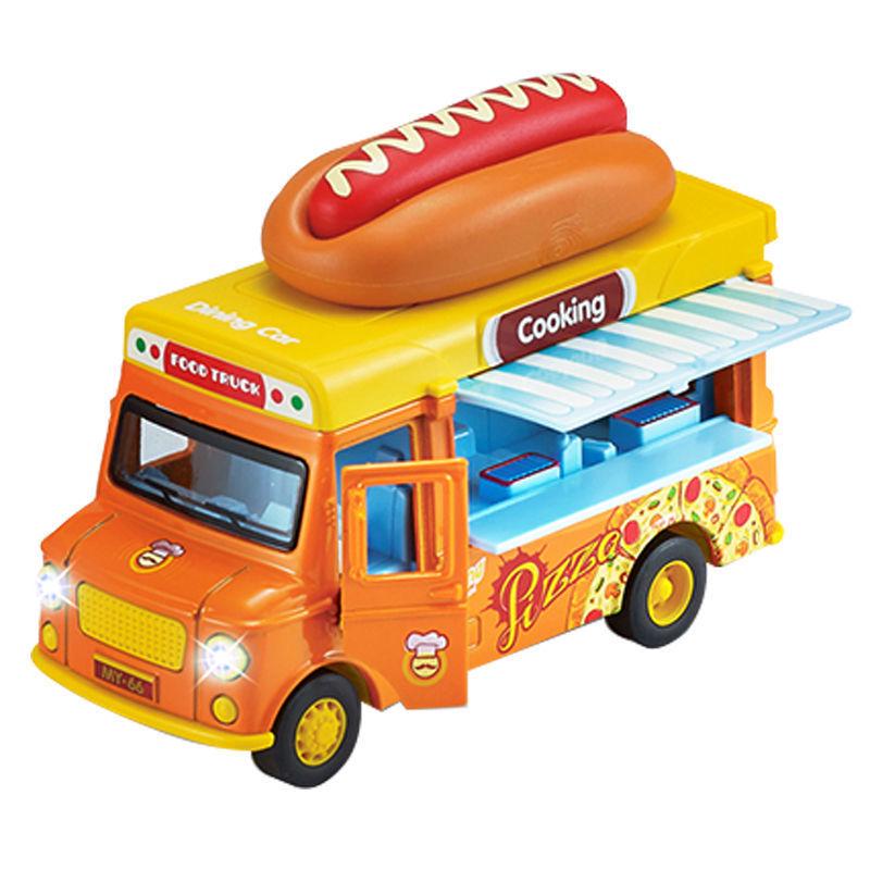 Douyin Hot Q Version Pretend Play Toy Mingyuan Hamburger & Ice Cream Car