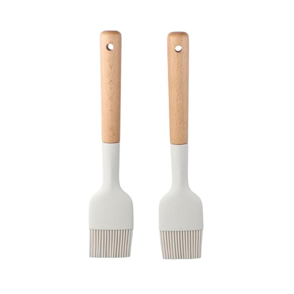 

2PCS Anti-scalding BBQ Basting Brush Heat-resistant Pastry Brush Cooking 2 Pcs