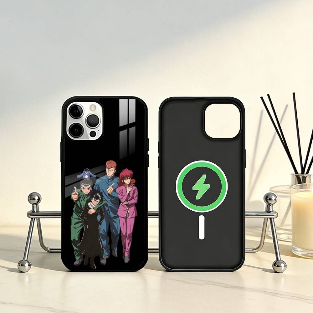 Comics Y-Yu H-HakushoS Phone Case For iPhone17,16,15,14,13,12,11 Plus,Pro Max Magnetic For Magsafe Wireless Charging