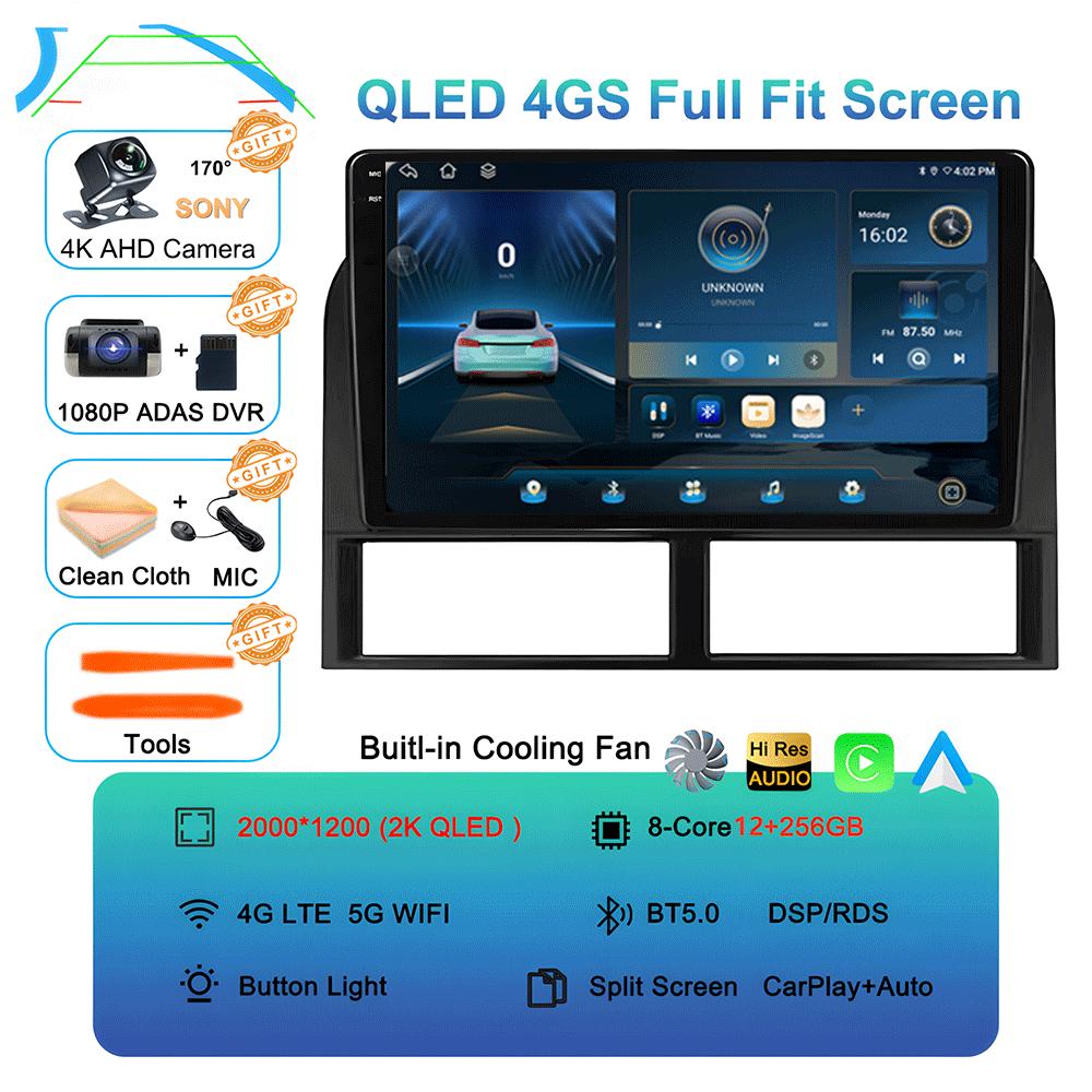 Android 14 Pentru Jeep Grand Cherokee II WJ 1998 - 2004 Radio Auto Player Multimedia Video Navigație GPS QLED IPS Nu 2din DVD 2 din