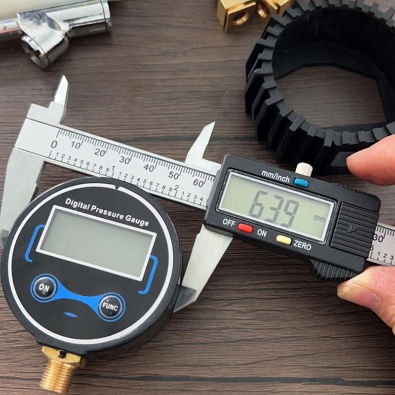 G1/G1/2 Pressure Meter Tire Pressure Gauge Digital Tire Pressure Gauge 0-250Psi Tyre Tire Air Pressure Gauge Mete