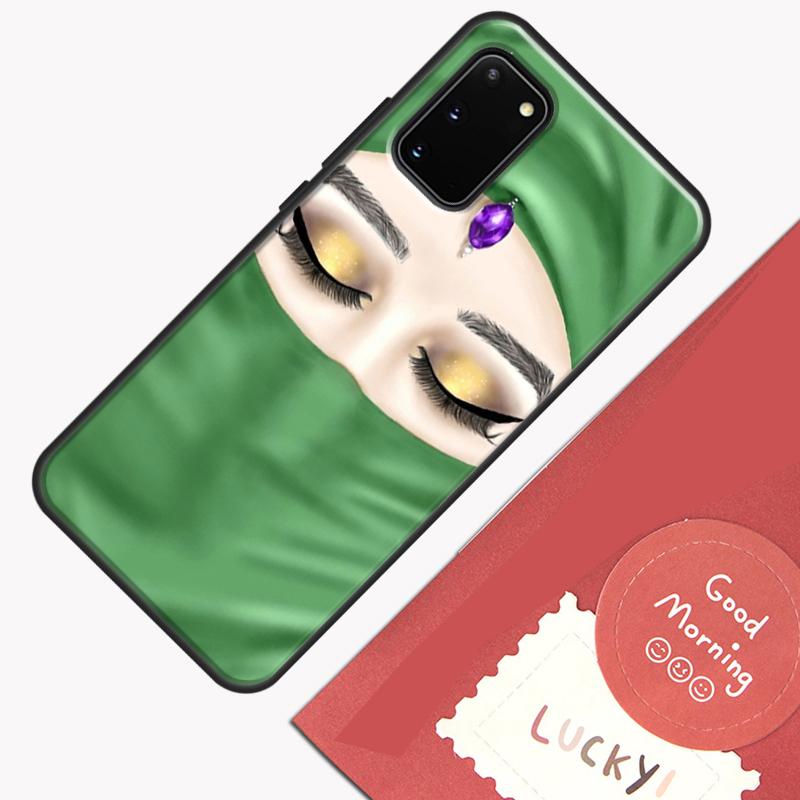 Muslim Islamic Girls Arabic Hijab Phone Case For Samsung Galaxy S23 S26 Ultra S20 S21 S22 S24 S25 Plus S10 S25 FE Cover Shell