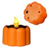 10Pcs Pumpkin Lantern Decorative Lights LED Solar C Halloween Party Tea Light Waterproof Dustproof Safe Indoor Outdoor Use
