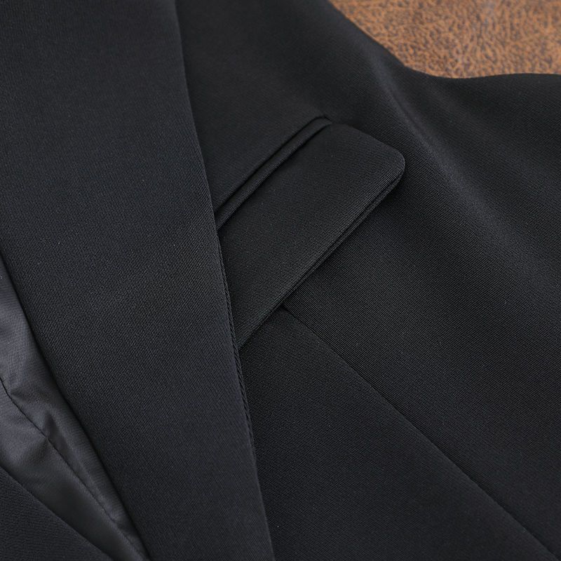 Women's Autumn Suit Vest Sleeveless Jacket Spring and Autumn Korean Version Long Vest Women's Slimming Cardigan Waistcoat