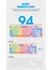 Silver Fox K820 Three-Color Backlit Russian Gaming Wired Keyboard & Mouse Set
