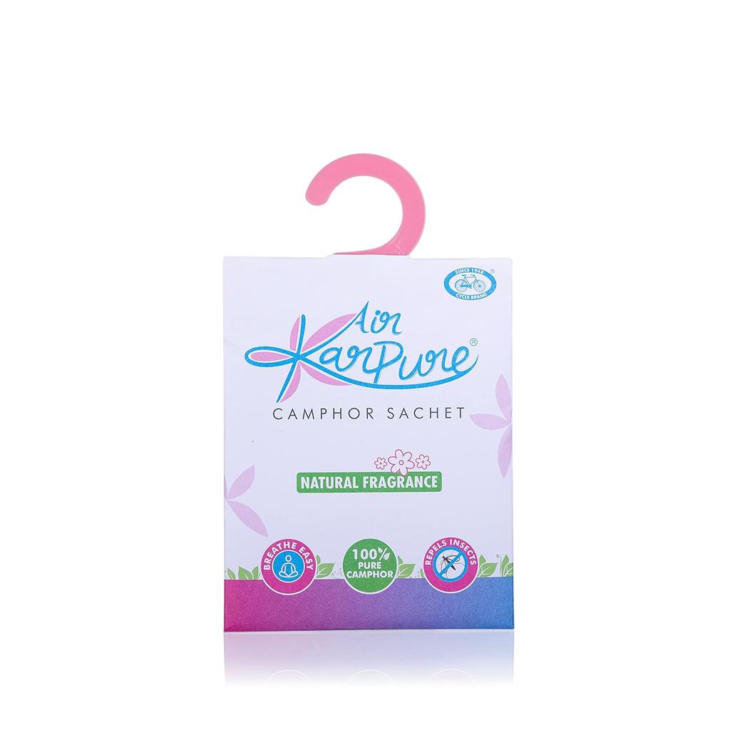 Cycle Karpure Camphor Sachet Pack Of 4 30g Each Long-Lasting Room Car Air Freshener
