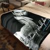 Johnny Hallyday: Life Death blanket blanket Soft and comfortable bedroom Nap Blanket Digital printing