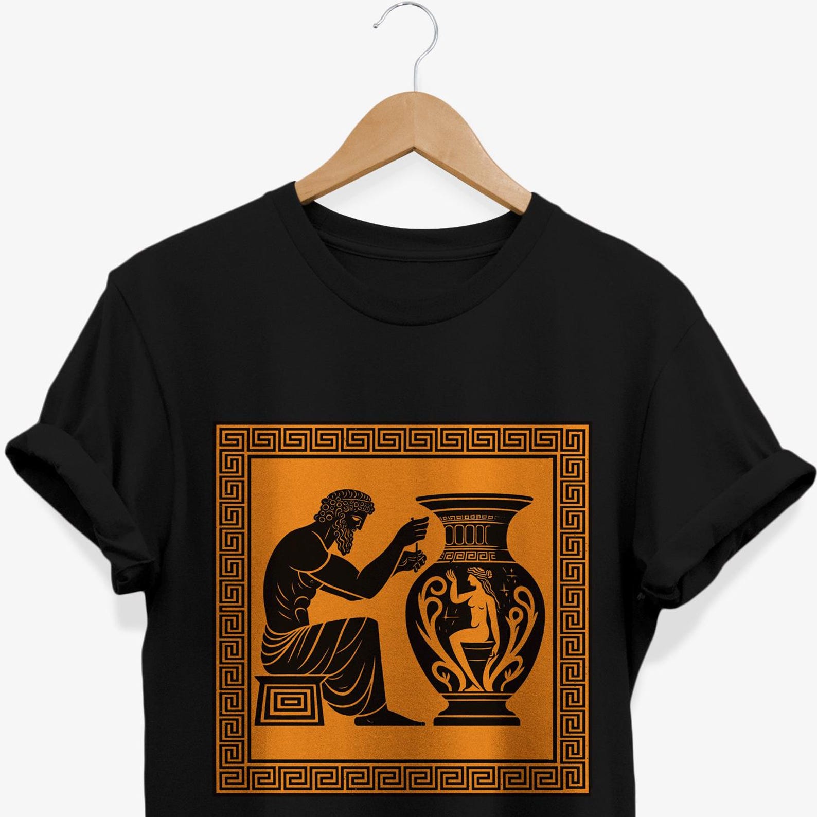 Myth of Pandora Greek T-shirt, Divine Feminine Mythology Graphic Tee, Hellenic Female Gifts L
