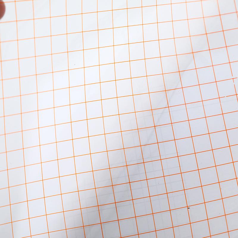 Transparent Self-Adhesive Grid Transfer Film for Positioning Stickers