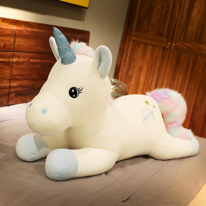 Toy Plush Unicorn Cartoon Stuffed Throw Pillow Doll Soft Cute Kids Xmas Gift