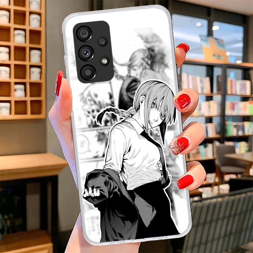 Chainsaw Makima Power Phone Case For Samsung Galaxy A17 A37 A57 A16 A26 A36 A56 A15 A25 A35 A55 A14 A24 A34 A54 A13 A23 A33 A53