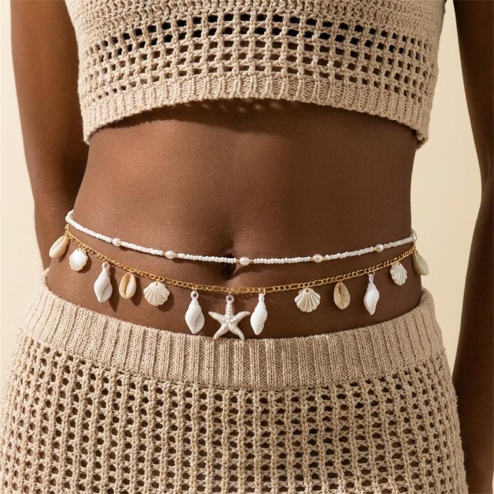Starfish Belly Chain Seashell Waistband New Body Chain Women