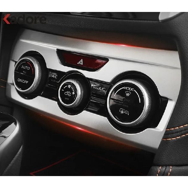 For Subaru Crosstrek XV SUV/Hybrid 2018- Carbon Car Air Condition AC Switch Button Panel Cover Trim Interior Accessories